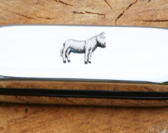 Donkey Foal Card Tin Wallet Mule Farming Gift 108 