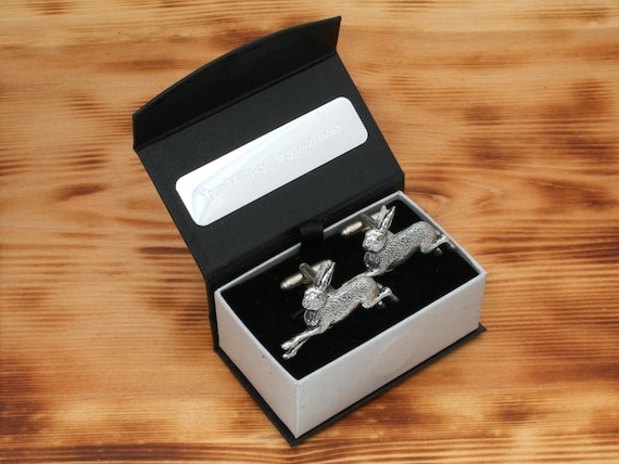 1964 vintage Ierse manchetknopen drie pence, harp haas konijn Ierland ontwerp zilveren munt accessoires voor mannen verjaardag aanpasbaar - België