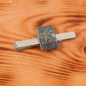 Tarot Karten Krawattenklammer Tack Slide UK Handmade Krawattenklammer Vatertagsgeschenk Death Lovers Sonne Vatertagsgeschenk ti