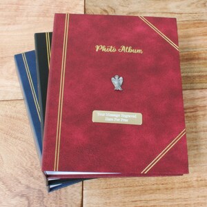 Angels and Fairy&#39;s Photo Album Red, Black, Blue Holds 200 Photographs 6x4&quot; Personalised Free Engraving Wand Childrens Father&#39;s Day Gift pa