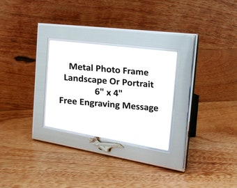 Airplanes Photo Frame Metal 6x4" L or P Free engraving   Aviation Jet Pilot Christmas Gift mf