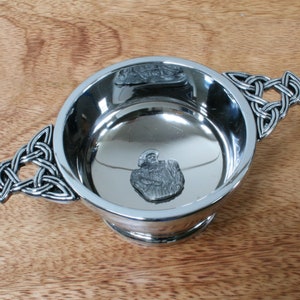 Historical Figures Quaich Pewter Cup Drinking Bowl Christening Wedding Present Churchill King Henry Darwin Father's Day Gift qc