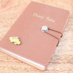 Honey Sales Notebook For Tracking Honey Production & Beekeping Notes Jotter Journal A6 Lined Paper