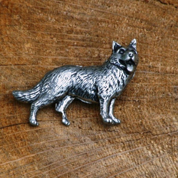NEWEI German Shepherd Dog Brooch Pin - Enamel Alloy Cartoon Pet Jewelry, Fashion Collar Or Scarf Pin Gift - View #8
