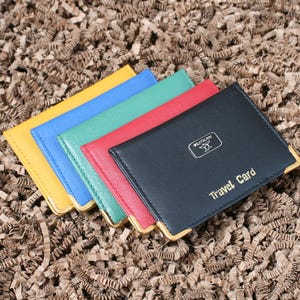Porte-cartes d'identité pour invités au mariage en cuir noir pour homme ou femme