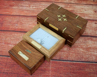 Treinen en spoorwegen Houten sieraden Herinneringsdoosjes met gratis gravure Flying Scotsman Stoomtrein Verjaardagscadeau jb