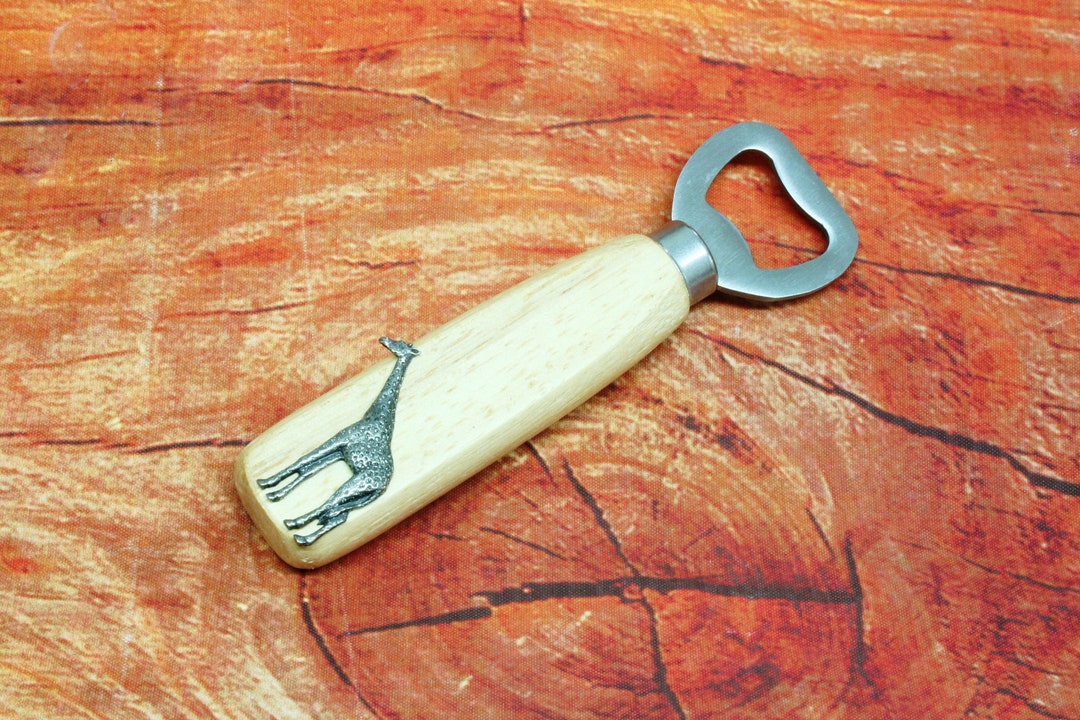 Safari Animals Bottle Opener Wood Handle Opener Beer Soda Etsy