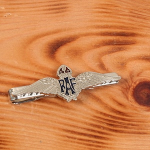 RAF Regale Krawattenklammer Tack Slide UK Handarbeit Krawattenklammer Vatertag Geschenk Militär Vatertagsgeschenk ti