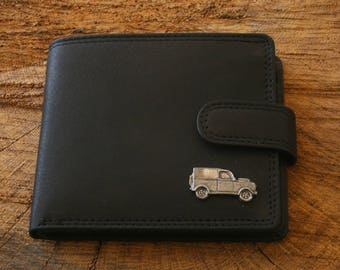 Off Roader Leather Wallet Brown or Black Leather Farming Secret Santa Gift 214 wch