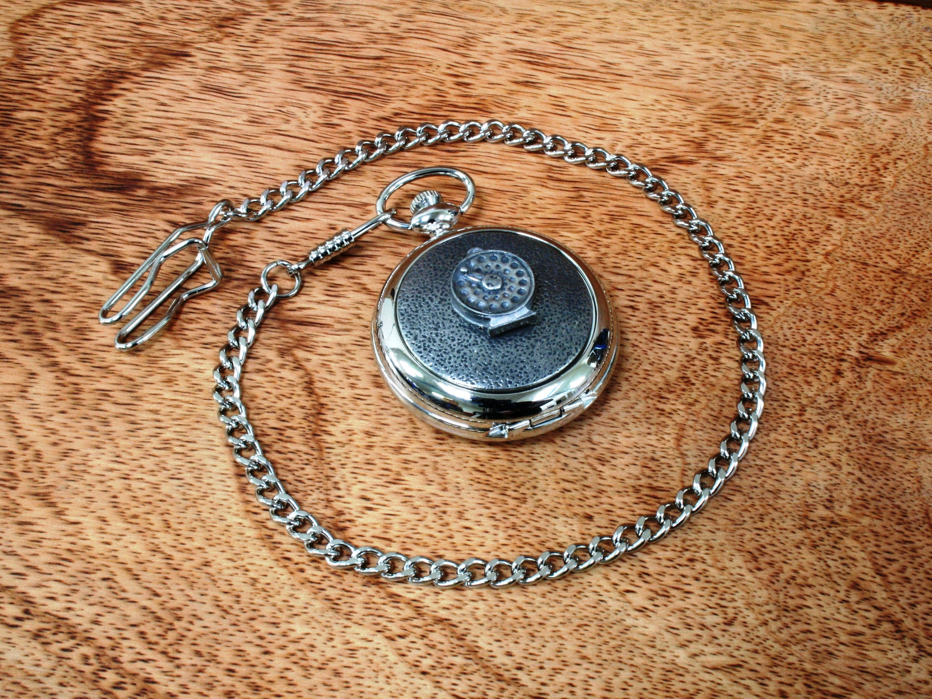 Montre De Poche Vintage à Quartz Avec Chaîne - Cadran Blanc à Chiffres Romains, Idée Cadeau Homme/Femme Pour Anniversaire, Noël, Fête Des Pères