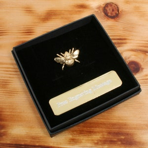 Bumble Bee vergulde pin revers badgehouder Vaderdagcadeau Aanpasbare doos