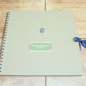 Álbum de fotos del ejército (30 x 30 cm), diario de boda personalizado con grabado gratuito, soldado, tanque, artillería, regalo para el Día del Padre.