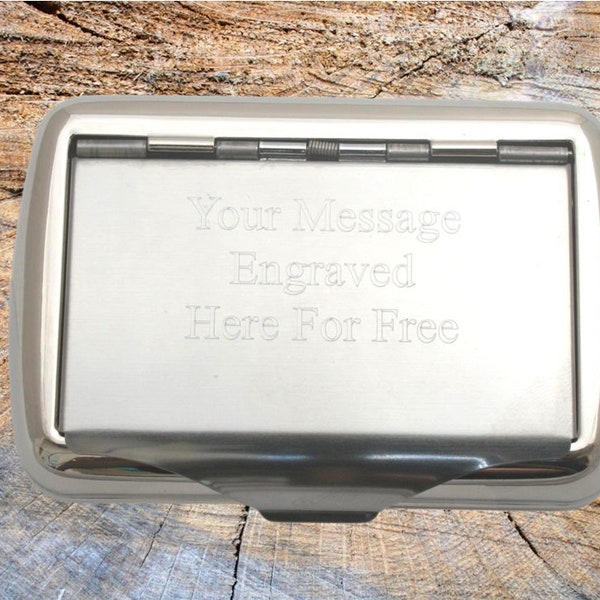 Personalised Hand Rolling Tobacco Cigarette Tin engraving   Fathers Day Gift tc