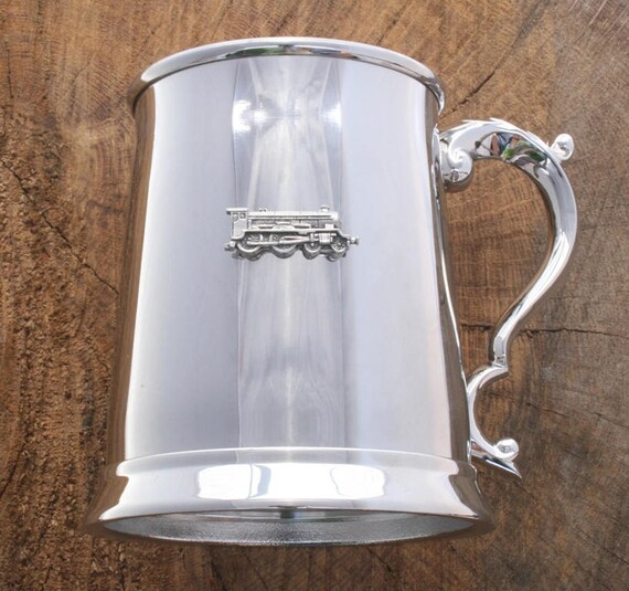 Steam Train Glass 1 Pint Tankard Glassware Train Driver Present 351