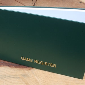Game Bird Record Book Register Custom Shooting Father&#39;s Day Gift gr