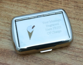 Metal Tobacco Tin With Your Custom Design Laser Engraved