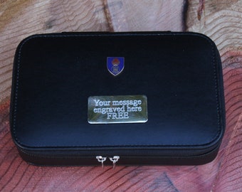 Royal Highland Fusiliers Travel Jewellery Cufflinks Box Storage FREE ENGRAVING Gift BGK24