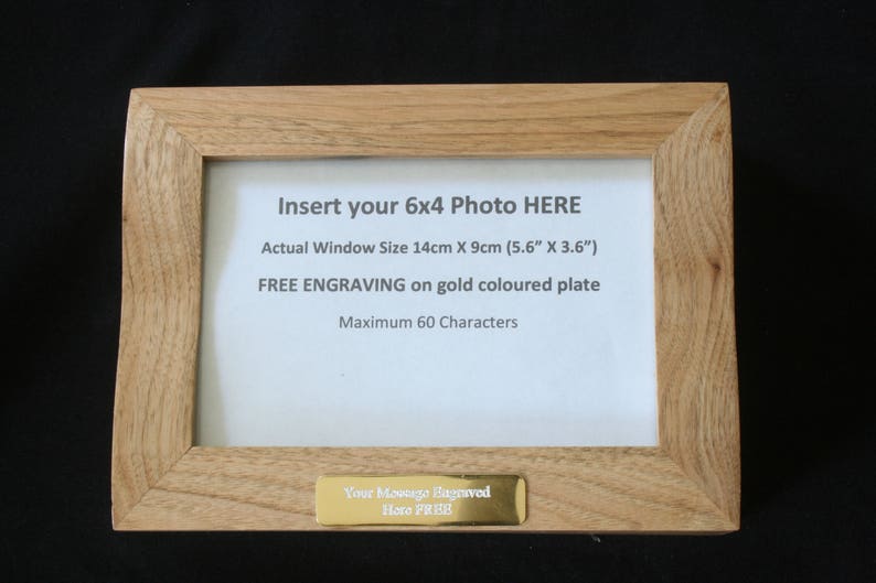 Buffalo Oak Jewellery Box Photo Insert 6x4 Personalised Engraving Ladies Gift 436