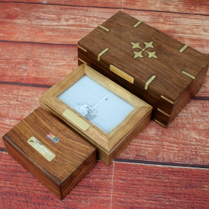 Pride houten sieraden herinnering aandenken dozen met gepersonaliseerde gratis gravure LGBT BLM biseksueel vaderdagcadeau jb