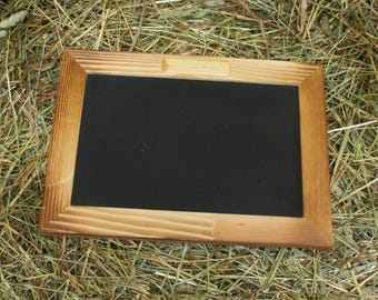 Small Hanging Chalkboard Sign - Custom Mini Chalkboard for Kitchen or Bathroom - Personalised Hanging Sign