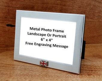 Union Jack Photo Picture Frame Christmas Gift Landscape Or Portrait Gift 383 MF