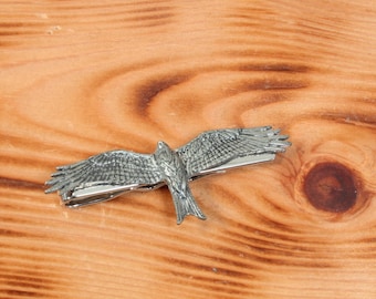 Red Kite Hawk Tie Clip Tack Slide UK Pewter Birthday Gift 296 ti
