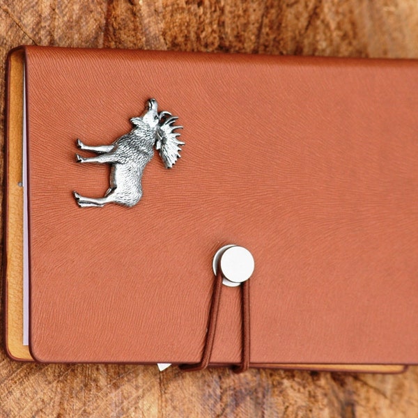 Moose Pewter Design A6 Notebook Pocket Size Notepad Ideal Shooting Fathers Day Gift 242