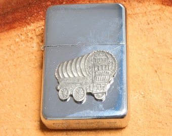 Romany Caravan Petrol Windproof Lighter Engraved Traveller Fathers Day Gift 448