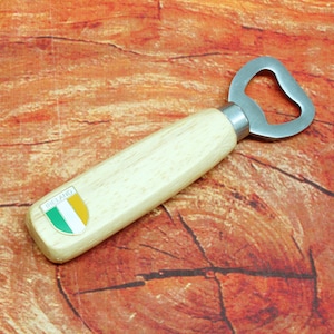 Irish Icons Bottle Opener Wood Handle Opener Beer Soda Opener Personalised Free Engraving Shamrock Harp Celtic Jockey Father&#39;s Day Gift bt