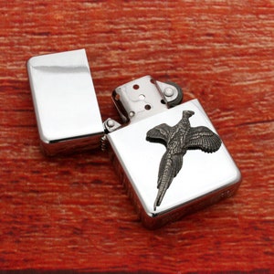 Game Birds Windproof Petrol Lighter With Personalised Free Engraving  Pheasant Partridge Father&#39;s Day Gift ls