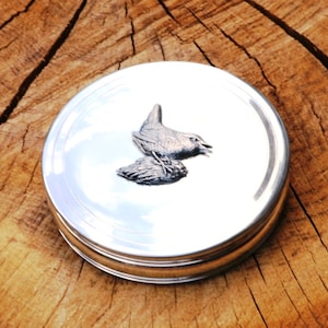 Wren Trinket jewellery Box English Pewter Ladies Father&#39;s Day Gift 404