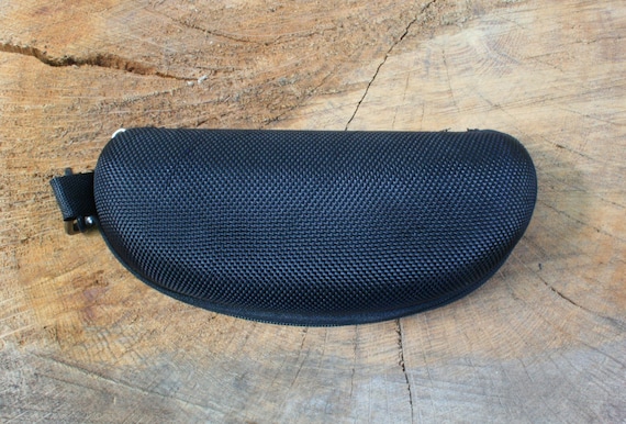 Fishing Fly Canvas Glasses Case Black Protective Moulded Sports