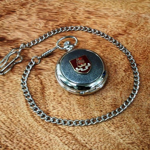 British Military Regiments Pocket Watch and Chain Pewter Fronted Quartz Personalised Free Engraving Signals Gurkha Military Gift pw