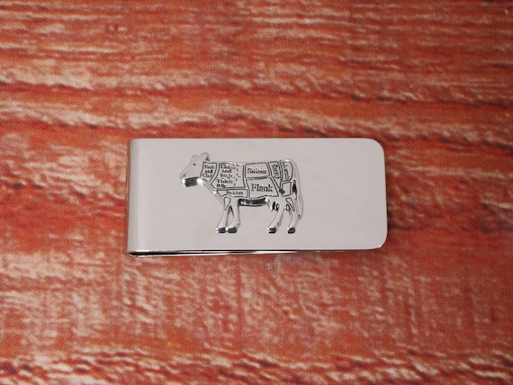 Hand Forged® Seamus Goat Money Clip - Bronze | Money Clips +  Lamb Butchers Cut Money Clip display picture 1
