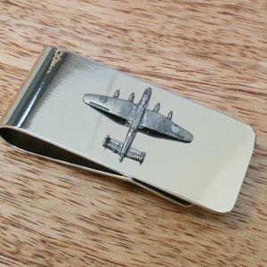 Clip de dinero de metal con diseño de aviones militares para hombre, grabado gratis, regalo del Día del Padre del Huracán F15.