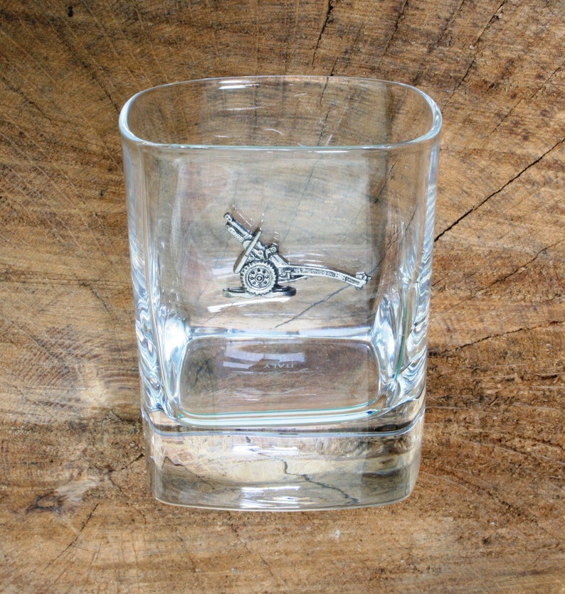 Field Artillery Pair of Whisky Tumblers Crystal Glasses Gift Etsy