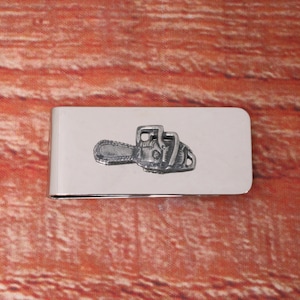 Occupational Tools Money Clip Metal Mens Free Engraved Chainsaw Hammer Gavel Christmas Gift mc