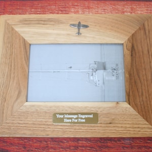 Airplanes Wooden Frame Oak 6x4 Landscape Or Portrait Aviation Jet Pilot   Father&#39;s Day Gift wf