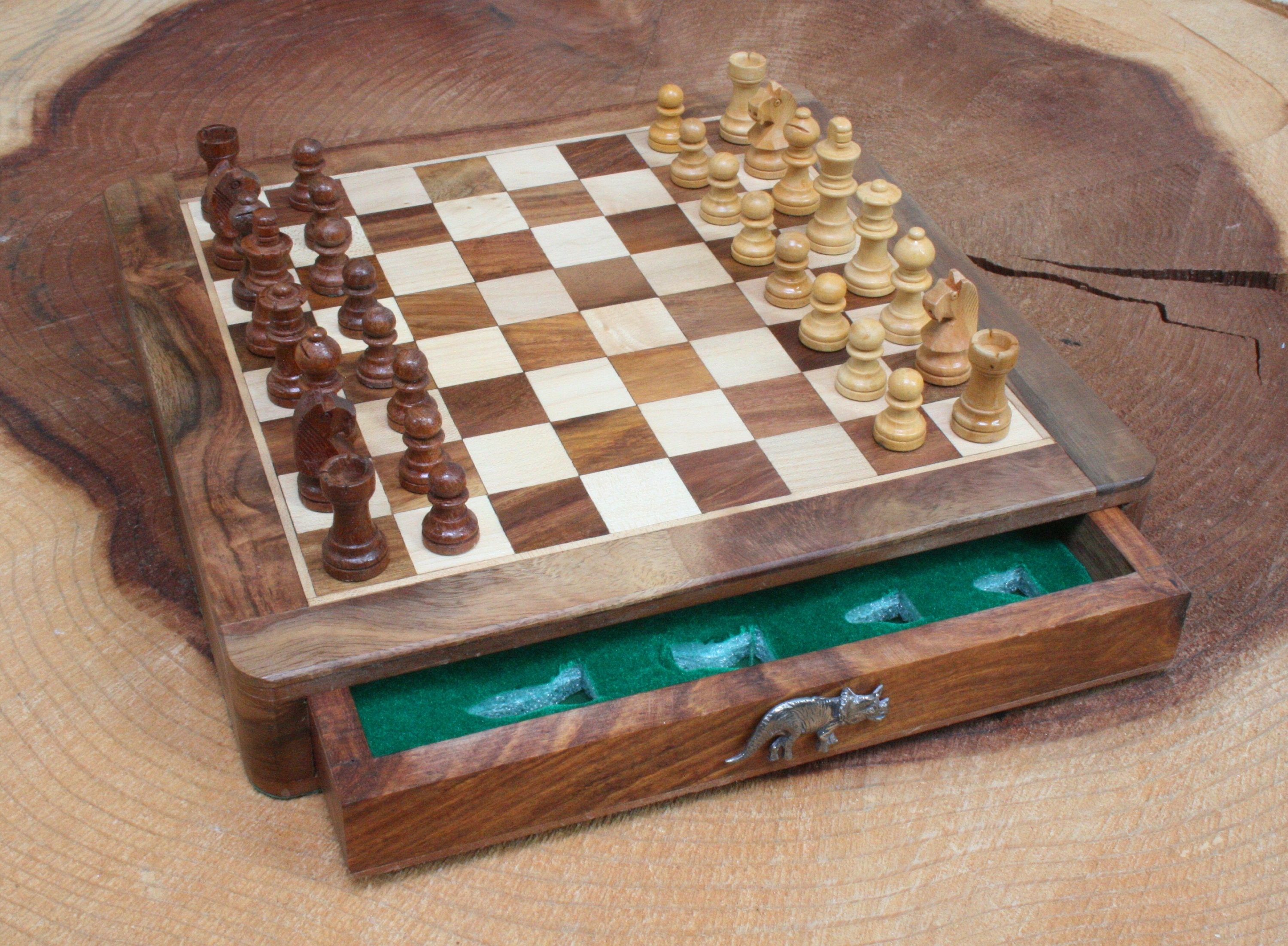 Limited edition Dinosaur Designs chess set - The Interiors Addict