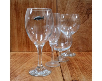 River Fish Balloon Gin Glass Wine Glass Brandy Glass Champagne Glass Carp Trout Pike Gift gg