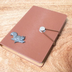 Eichhörnchen auf Ast Zinn Design A6 Notebook Pocket Größe Notizblock Ideal Shooting Geburtstagsgeschenk 343 nb