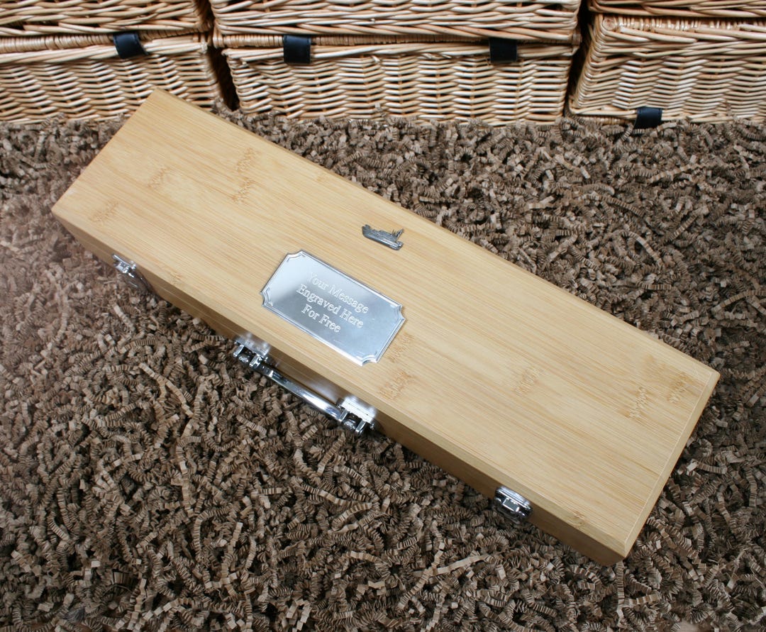 Boats and Vessels BBQ Tool Set in Bamboo Case, 3 Piece Grilling ...