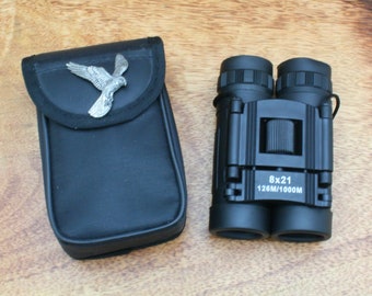 Birds Of Prey Binoculars 8 X 21 Compact Size Outdoors Bird Watching Hawk Eagle Osprey Birthday Gift bc