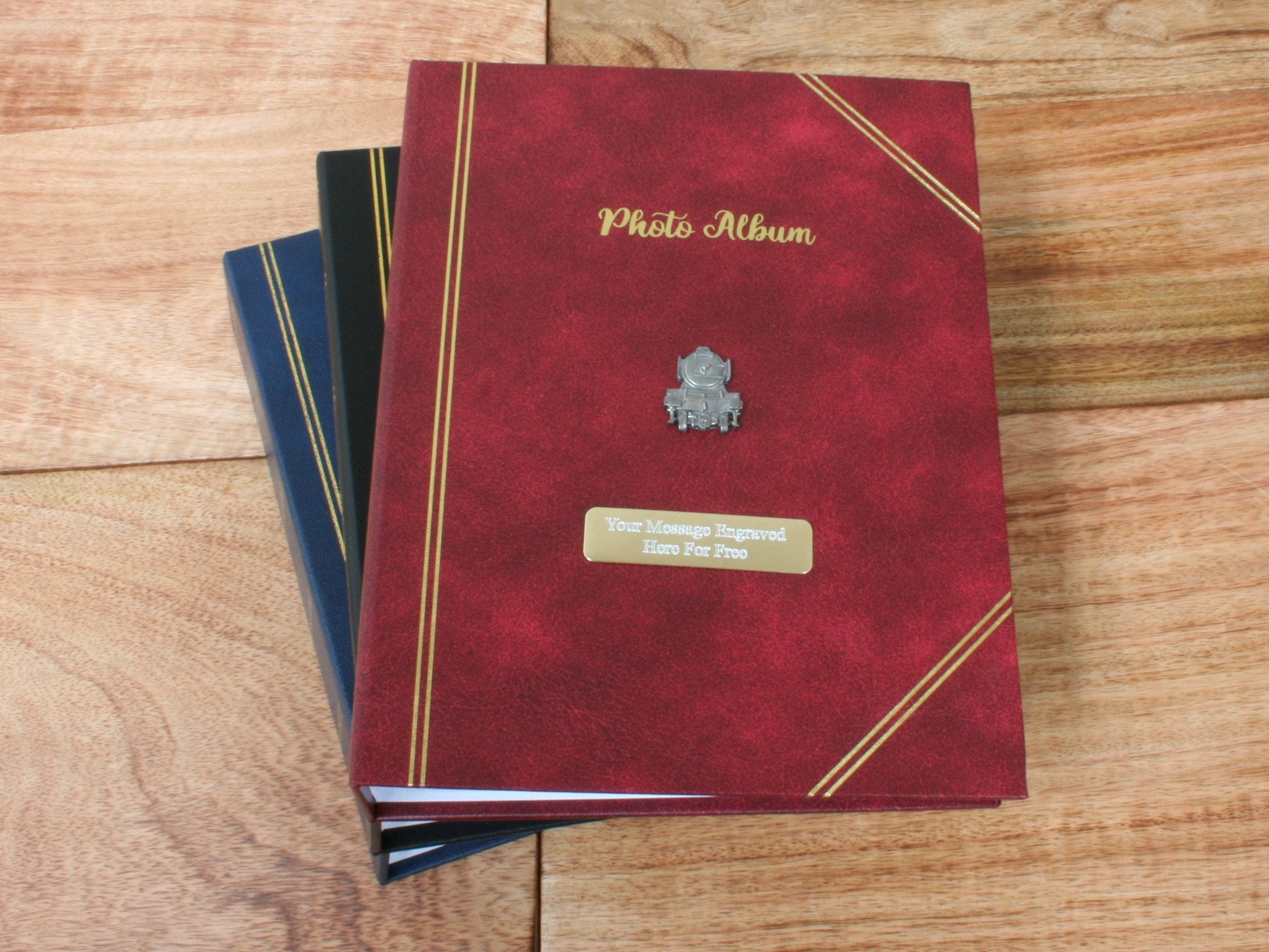 Leather Slip in Photo Album for 200 4x6 or 5x7 Photos, Personalised Photo  Album With Sleeves 