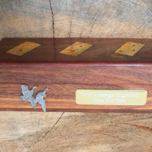 Spiel Shooting Dominoes Holz Mit Messingeinlagen In Holz Präsentationsbox Kostenlose Gravur Patrone Labrador Spaniel Geburtstagsgeschenk dm