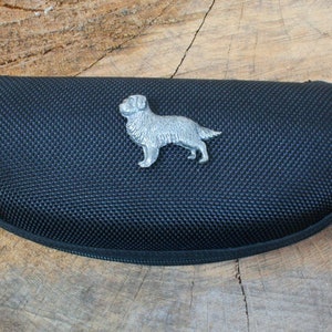 Household Dogs Canvas Glasses Case Black Soft Case Sports Gift Personalised Free Engraving  Spaniel Staffy Bulldog Gift cg