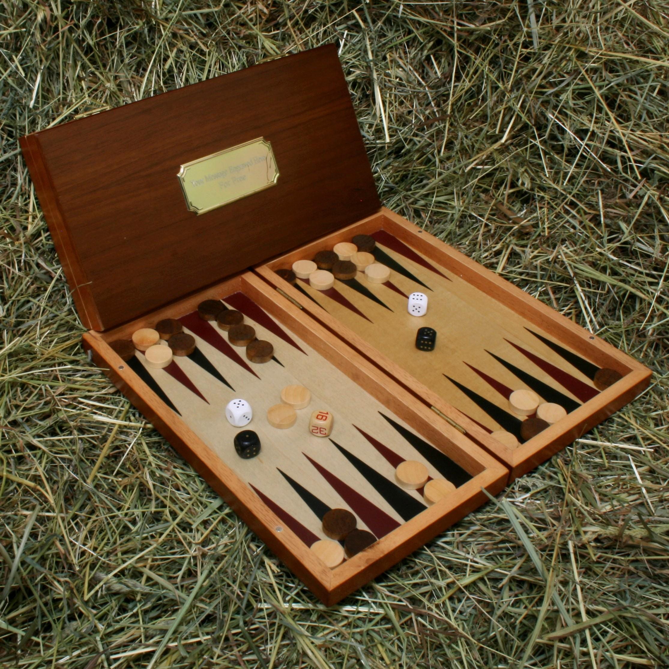 Backgammon classique Mercedes Benz en bois fait à la main