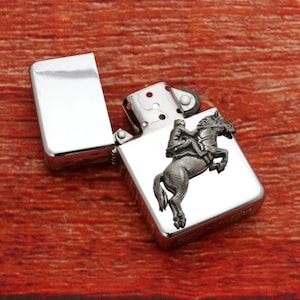 Hunting Windproof Petrol Lighter With Personalised Free Engraving Father&#39;s Day Gift Horse Fox Pointer Horn Father&#39;s Day Gift ls