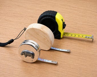 Safari Animals Wooden, Metal & Classic Tape Measures, Builders Tool Set, Workshop Giraffe Hippo Lion  Gift