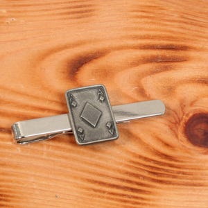Cartes à jouer et pince à cravate poker Tack Slide Pince à cravate faite main au Royaume-Uni